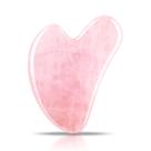 Ferramentas faciais Gua Sha Contrybox Rose Quartz para rosto e olhos