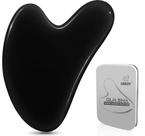 Ferramentas faciais Gua Sha Ferramenta de massagem GUKOY GuaSha com pedra de jade
