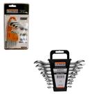 Ferramentas Starfer Jogo Chave Torx 9 Peças + Chave Fixa 8 Peças 6mm a 22mm Mecânico Ferramentas Starfer Jogo Chave Torx 9 Peças + Chave Fixa 8 Peças 6mm a 22mm Mecânico