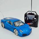 Ferrari F430 Perfect Carro Carrinho Controle Remoto Azul Ferrari F430 Perfect Carro Carrinho Controle Remoto Azul