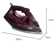 Ferro a Vapor Arno Ultragliss com Base Durilium Airglide FMV 127v