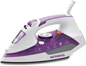 Ferro a Vapor Mondial Ceramic Express, Branco/Lilás, 1200W, 127V F40
