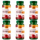 Ferro concentrado e vitamina c 60 caps vitaminas unilife kit 6