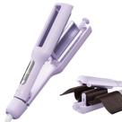 Ferro de frisar Hair Waver KAUGIC 4 em 1 ajustável roxo Ferro de frisar Hair Waver KAUGIC 4 em 1 ajustável roxo