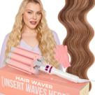 Ferro de ondulação de cerâmica Hair Waver INH de 3 cilindros para ondas de praia Ferro de ondulação de cerâmica Hair Waver INH de 3 cilindros para ondas de praia