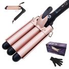 Ferro de ondulação Hair Waver Mistcado 3 Barrel Ceramic de 1 polegada Ferro de ondulação Hair Waver Mistcado 3 Barrel Ceramic de 1 polegada