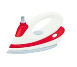 Ferro De Passar Branco E Vermelho Linha Mini Chef - Xalingo