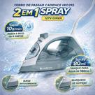Ferro de Passar Cadence Cinza 2 em 1 Spray 127V Ferro de Passar Cadence Cinza 2 em 1 Spray 127V