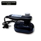 Ferro de Passar Portátil Bivolt Preto 50ml 32W Com Copo Dosador Para Viagem Uso Diário