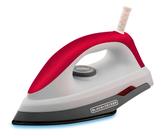 Ferro de Passar Roupa Elétrico a Seco Black Decker Com Base Antiaderente Vermelho e Branco Modelo F300 127V Ferro de Passar Roupa Elétrico a Seco Black Decker Com Base Antiaderente Vermelho e Branco Modelo F300 127V