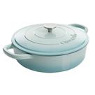 Ferro fundido esmaltado Braiser Crock-Pot Artisan 5L com tampa Aqua Ferro fundido esmaltado Braiser Crock-Pot Artisan 5L com tampa Aqua