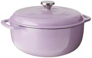 Ferro fundido esmaltado Dutch Oven Lodge 6L lilás