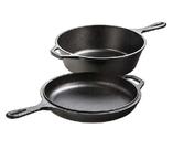 Ferro fundido pré-temperado Combo Cooker Lodge 3,2 L + 26 cm preto Ferro fundido pré-temperado Combo Cooker Lodge 3,2 L + 26 cm preto