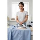 Ferro Passar Roupas Azul Base Antiaderente Leve