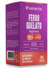 Ferro Quelato Cada Cápsula Contém 34 mg com 30 cápsulas Vegetais-Sanavita