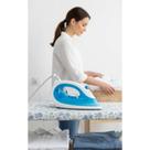 Ferro Vapor 220V Azul Branco Desamassa Roupa Rápido