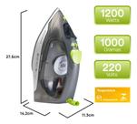 Ferro Vapor BlackDecker FX2750 B2 Base Cerâmica Antigotejamento Autolimpante Doméstico Vertical 220v