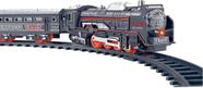 Ferrorama Trem Ferroviário de Brinquedo com 3 Vagões 15 Trilhos com Som e Luz