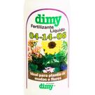 Fertilizante Liquido Dimy Concentrado 04-14-08 - 500ml, Rende até 50L - Flore Frutas Jardim Enraizamento