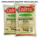 Fertilizante Mineral Enxofre Puro 2 Pacotes 1kg cada Orgânico