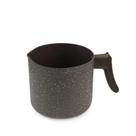 Fervedor leiteira hercules com revestimento cerâmico 12cm marrom 1.1litros