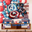 Festa de Aniversário Capitão América Kit Com 39 Peças