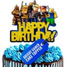 Festa de aniversário de videogame Cake Topper Decorations V TOWER