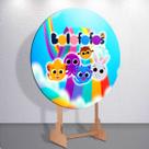 Festa Fofo Bolinho infantil com painel redondo capa decorativa tamanhos diversos Festa Fofo Bolinho infantil com painel redondo capa decorativa tamanhos diversos