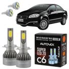 Fiat Linea 2007 A 2016 Lâmpada Farol Baixo LED H7 Automotivo