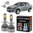 Fiat Siena 1996 A 2013 Lâmpada Farol Baixo LED H7 Automotiva