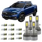 Fiat Toro Kit Lampadas Led Farol Alto Baixo Teto Placa Ré