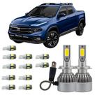 Fiat Toro Lampadas Led Farol Baixo Teto Placa Ré Farolete