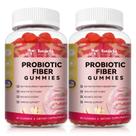Fiber Gummies Totaria 9 em 1 Probiótico 16g Fiber 5B CFU 2 frascos