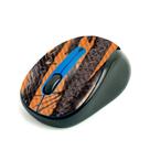 Fibra de carbono Skin MightySkins para mouse Logitech M325 Orange