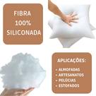 Fibra Siliconada Branca Enchimento Almofada Travesseiro 1kg