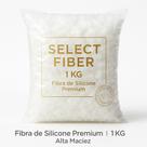 Fibra Siliconada Virgem 1Kg Select Fiber Premium Enchimento Para Travesseiros Almofadas e Artesanato