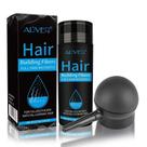 Fibras capilares para queda de cabelo com spray, fórmula natural indetectável, cabelos mais espessos e cheios em 15 segundos, ocultam e engrossam instantaneamente áreas de cabelos finos ou calvos, para homens e mulheres, pretos
