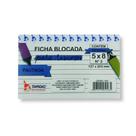 Ficha Blocada p/ Resumo Tamoio 5x8 Pautado 50 Folhas