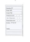 Ficha de Controle de Reprodução Vertical - 20 Unidades