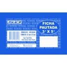 Ficha Pautada 3x5 100 Folhas 6241 - São Domingos