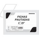 Ficha Pautada 4X6 152X102MM Pacote com 100 Unidades
