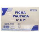 Ficha Pautada 5x8 C/100 Folhas São Domingos