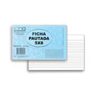Ficha Pautada 5x8 Com 100 Unidades São Domingos