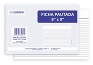 Ficha pautada sidgraph 6x9 229x153 - pt c/ 100 Ficha pautada sidgraph 6x9 229x153 - pt c/ 100