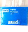 Ficha Pautada Tilibra N.4 6X9 - Pt C/ 100 Folhas