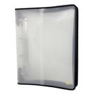 Fichário 4 Argolas Ofício com Zíper-Transparente PRETO YES Fichário 4 Argolas Ofício com Zíper-Transparente PRETO YES