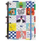 Fichário Argolado Baby Looney Tunes Colegial + 144 Fls+10div