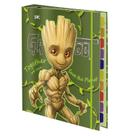 Fichario Argolado Grande Eu Sou Groot 10 Divisórias Colorida Fichario Argolado Grande Eu Sou Groot 10 Divisórias Colorida