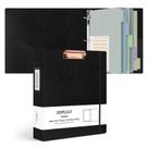Fichário Binder Ospelelf de 3 anéis com prancheta de couro de 5 cm Fichário Binder Ospelelf de 3 anéis com prancheta de couro de 5 cm