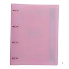 Fichario Cad Argolado Sweet Capa Pp 96fls 6 Div Transp Rosa